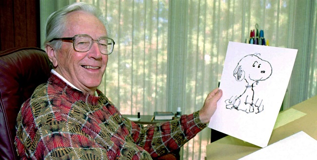 100 éve született Charles M. Schulz (1922–2000) amerikai képregényalkotó, Snoopy „atyja”